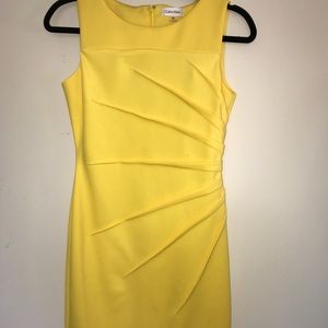 Yellow Calvin Klein Dress